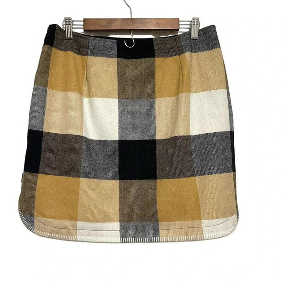 Woolrich Richville Wool Blend Buffalo Plaid Skirt Size 10 - Picture 2 of 8